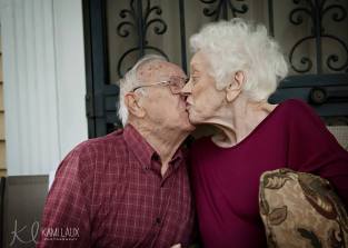 Gpa and Gma kiss in last week