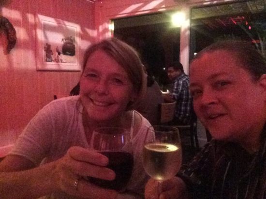 Carolyn and I at Beachside Cafe